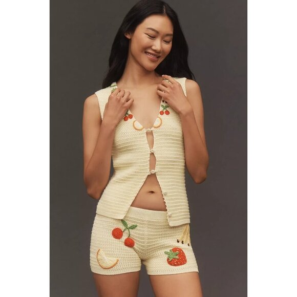 Anthropologie Capittana Sasha Knit Shorts M/L - Picture 2 of 4